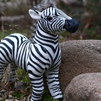 Amazon.co.jp: ぬいぐるみ シマウマ 斑馬 人形 本物そっくり